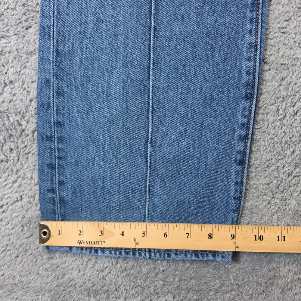 Levis 517 Bootcut Premium Jeans Men 33x30 Blue Front Crease Big E Cowboy Western
